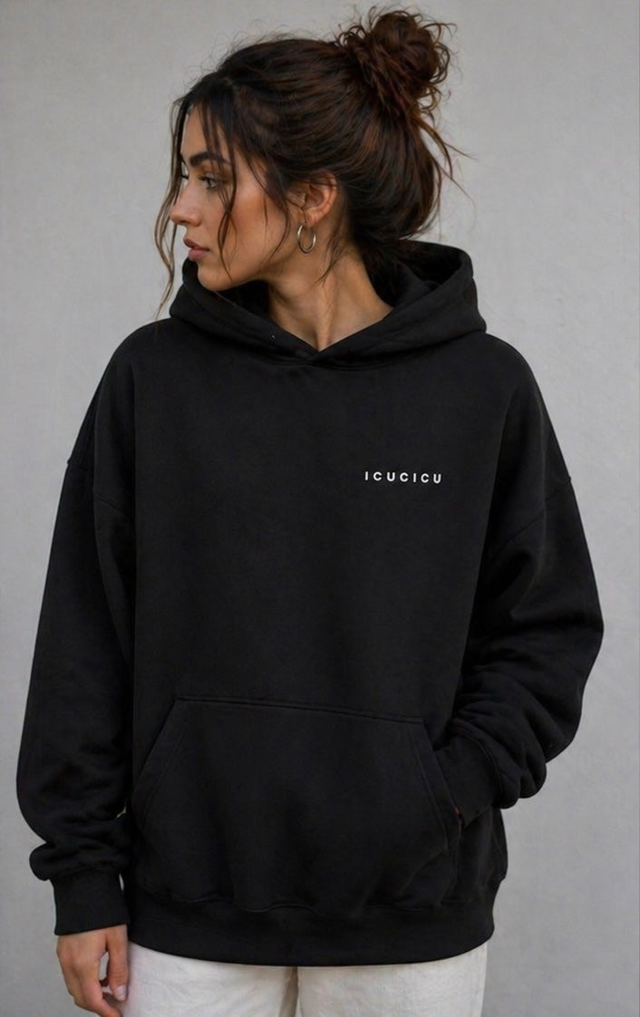 🖤 ICUCICU Oversized Hoodie – I See You