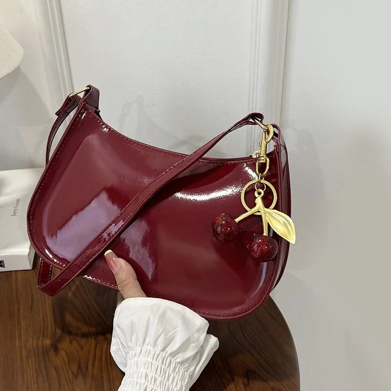 Cherry Noir Shoulder Bag