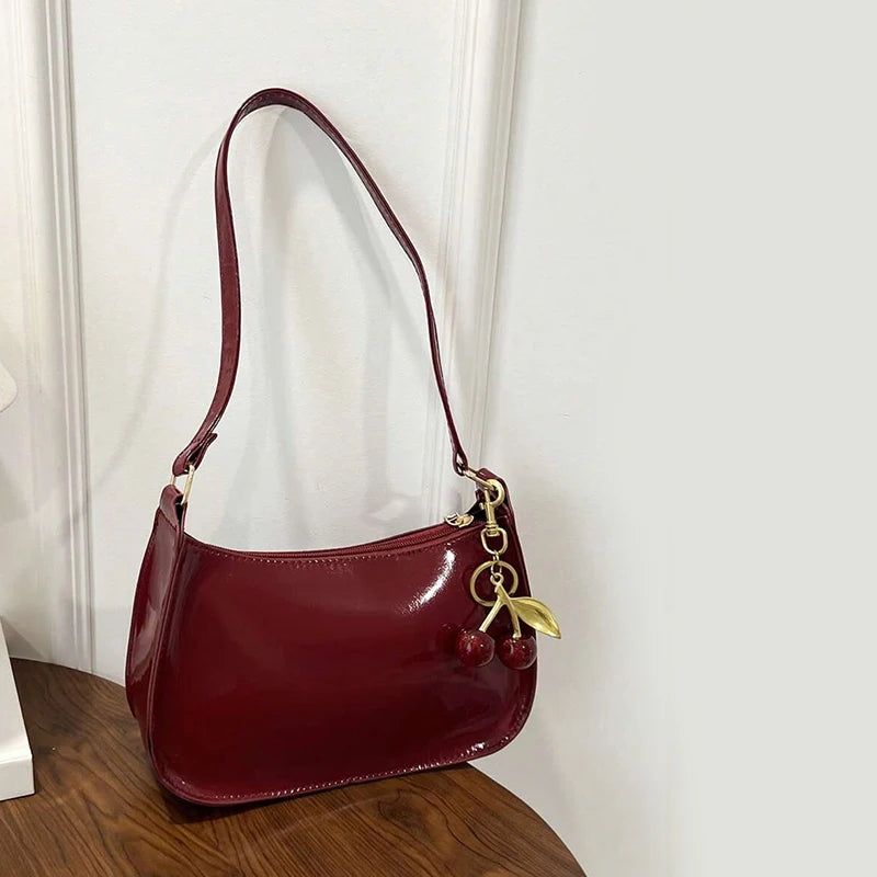Cherry Noir Shoulder Bag