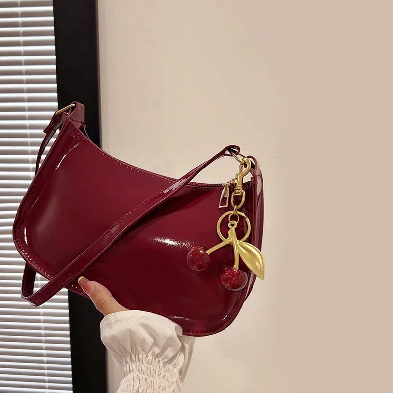 Cherry Noir Shoulder Bag