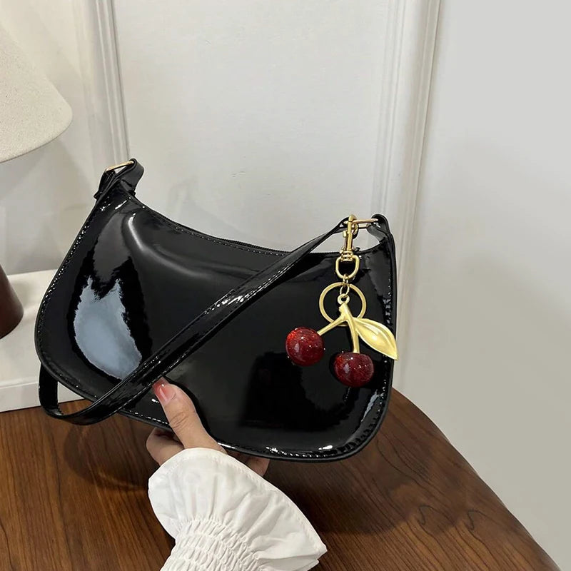 Cherry Noir Shoulder Bag